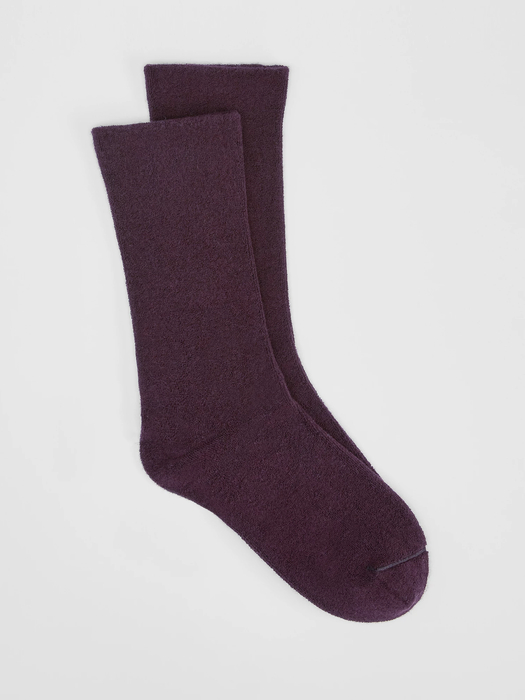 Organic Cotton Terry Cozy Crew Sock