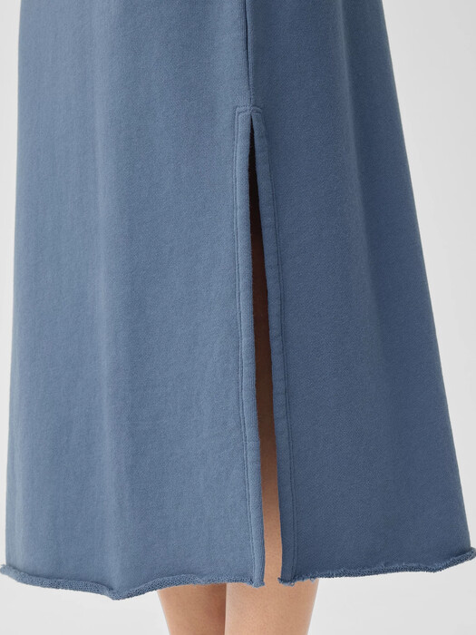 Organic Cotton French Terry A-Line Skirt
