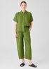 Washed Organic Linen Delave Lantern Pant