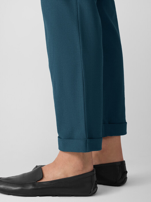 Washable Stretch Crepe Cuffed Pant