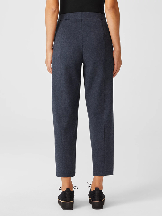 Organic Cotton Melange Crepe Lantern Pant