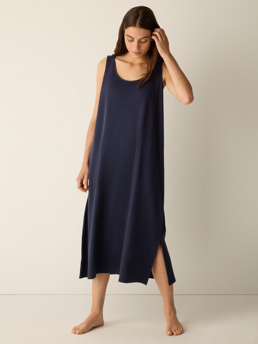 Organic Cotton Interlock Scoop Neck Sleep Dress