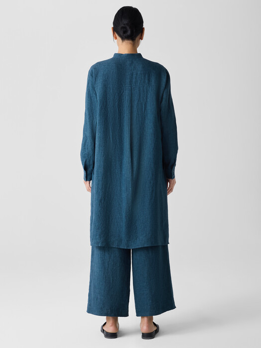 Washed Organic Linen Délavé Shirtdress