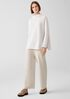 Peruvian Organic Cotton Blend Funnel Neck Top