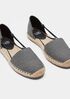 Lee Striped Canvas Espadrille Flat