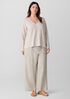 Organic Linen Cotton V-Neck Top