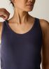 Organic Cotton Stretch Rib Scoop Neck Tank
