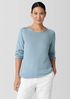 Peruvian Cotton Blend Crew Neck Top