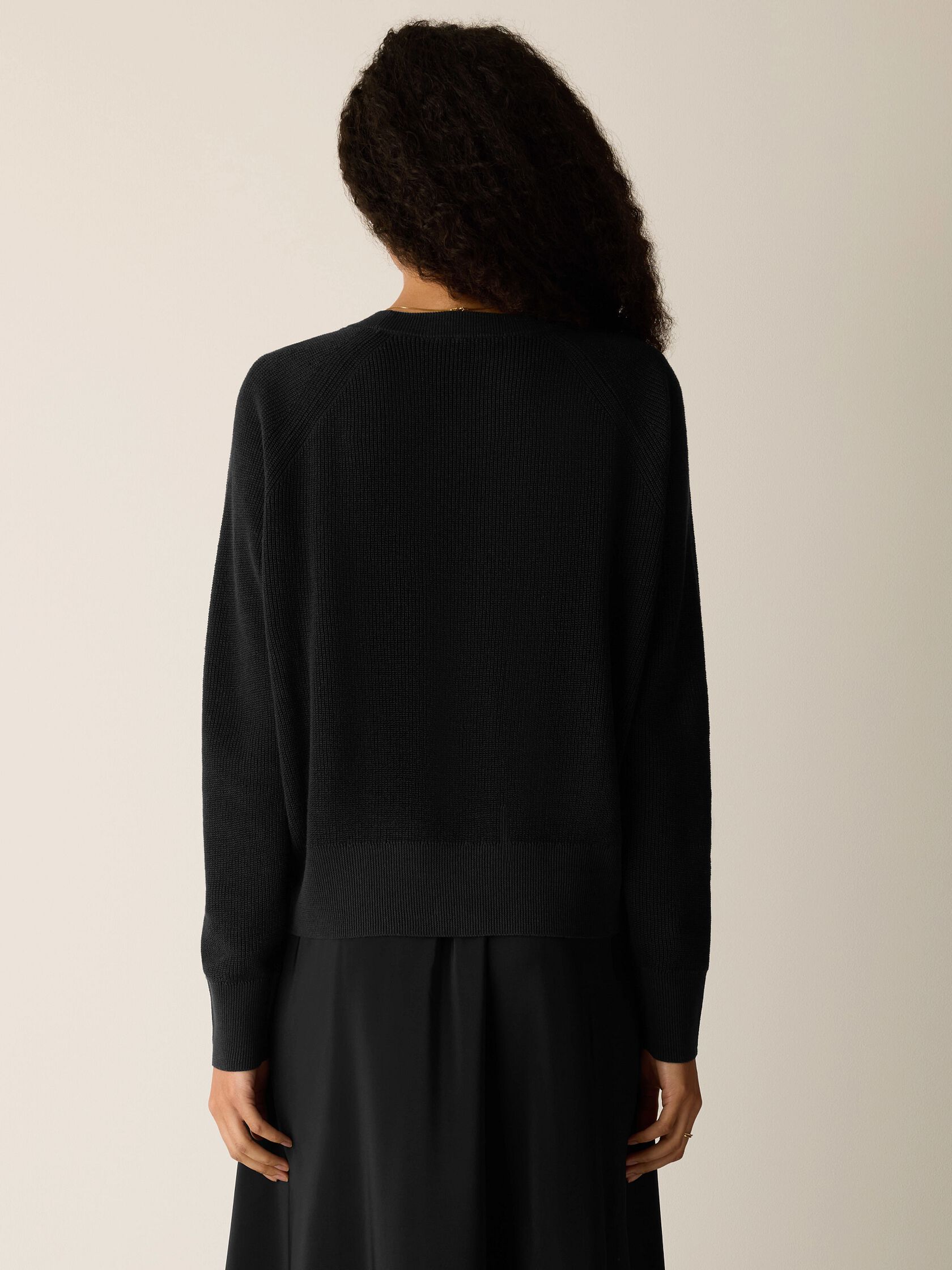 Organic Linen Cotton Wedge Sweater