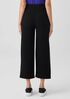Organic Cotton Slubby Rib Knit Wide-Leg Pant