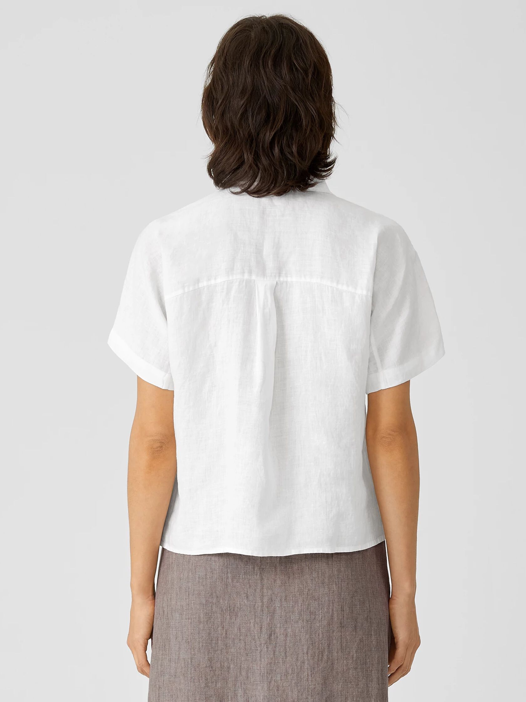 Organic Handkerchief Linen Short-Sleeve Shirt