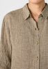 Puckered Organic Linen Classic Collar Shirt
