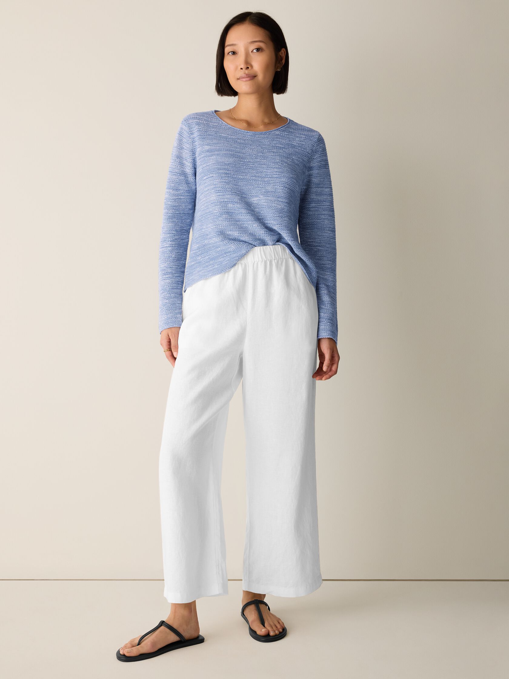Organic Linen Wide-Leg Pant