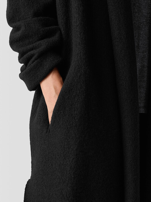 Lightweight Boiled Wool Icon Coat in Regenerative Wool
