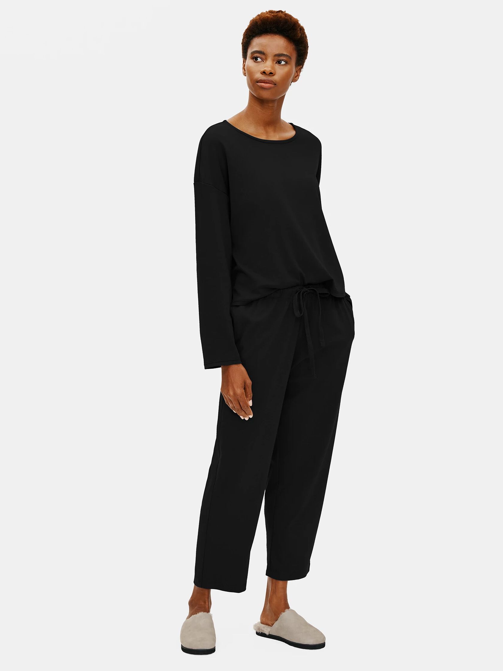 Organic Cotton Interlock Slouchy Sleep Pant