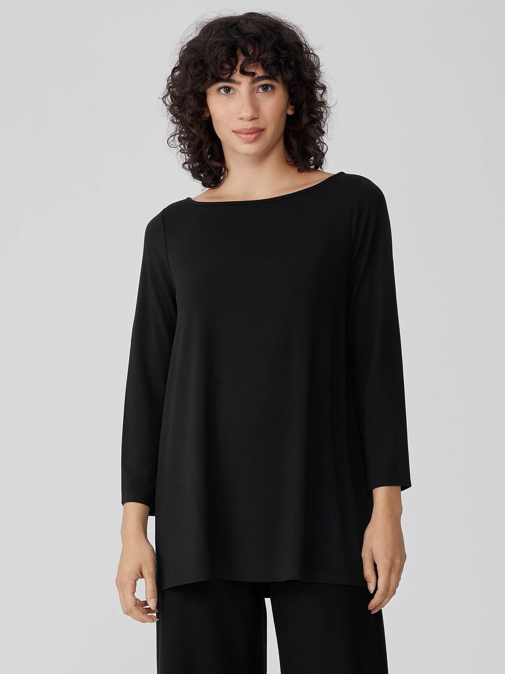 Fine Jersey Bateau Neck Top