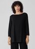 Fine Jersey Bateau Neck Top