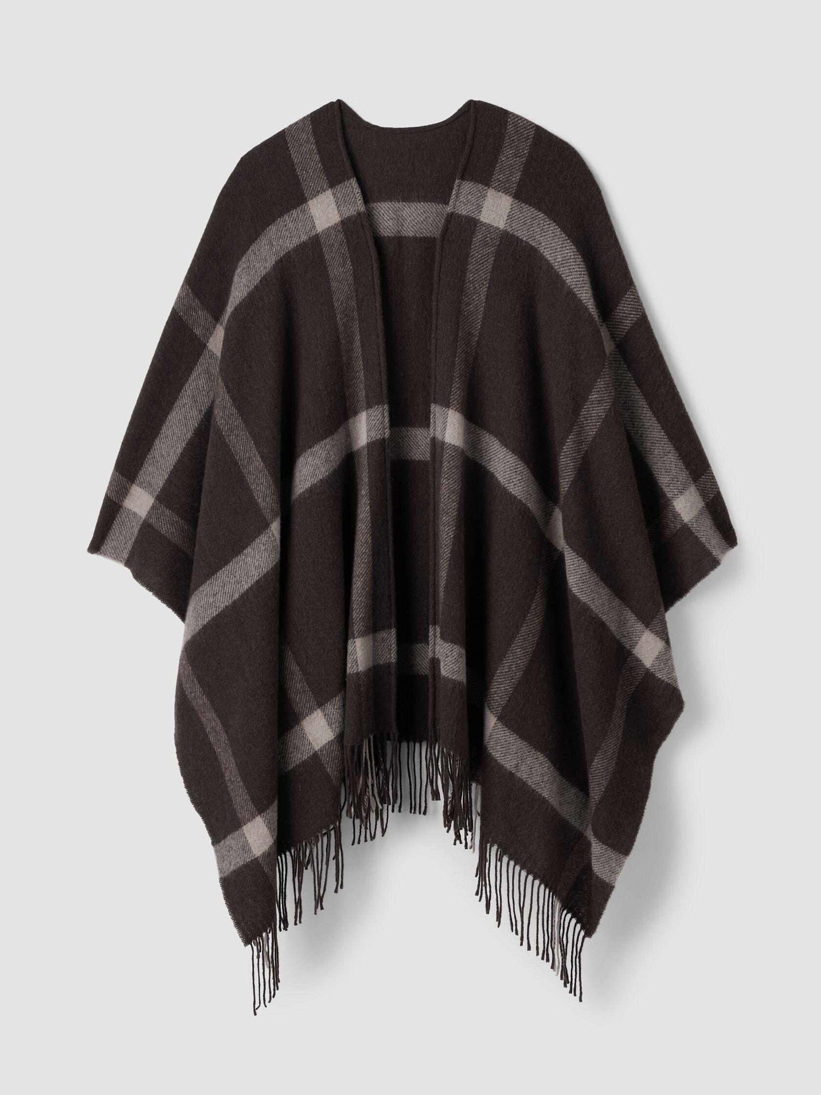 Soft Wool Plaid Serape