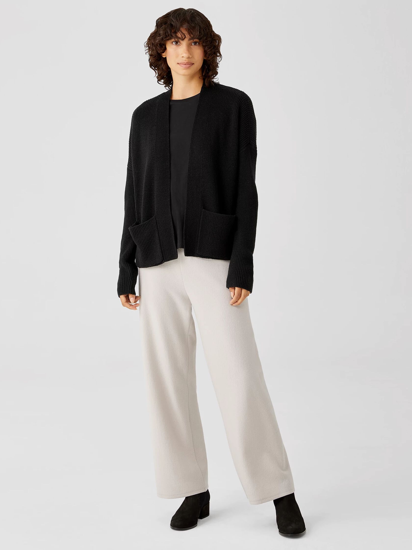 Merino Cardigan in Responsible Wool