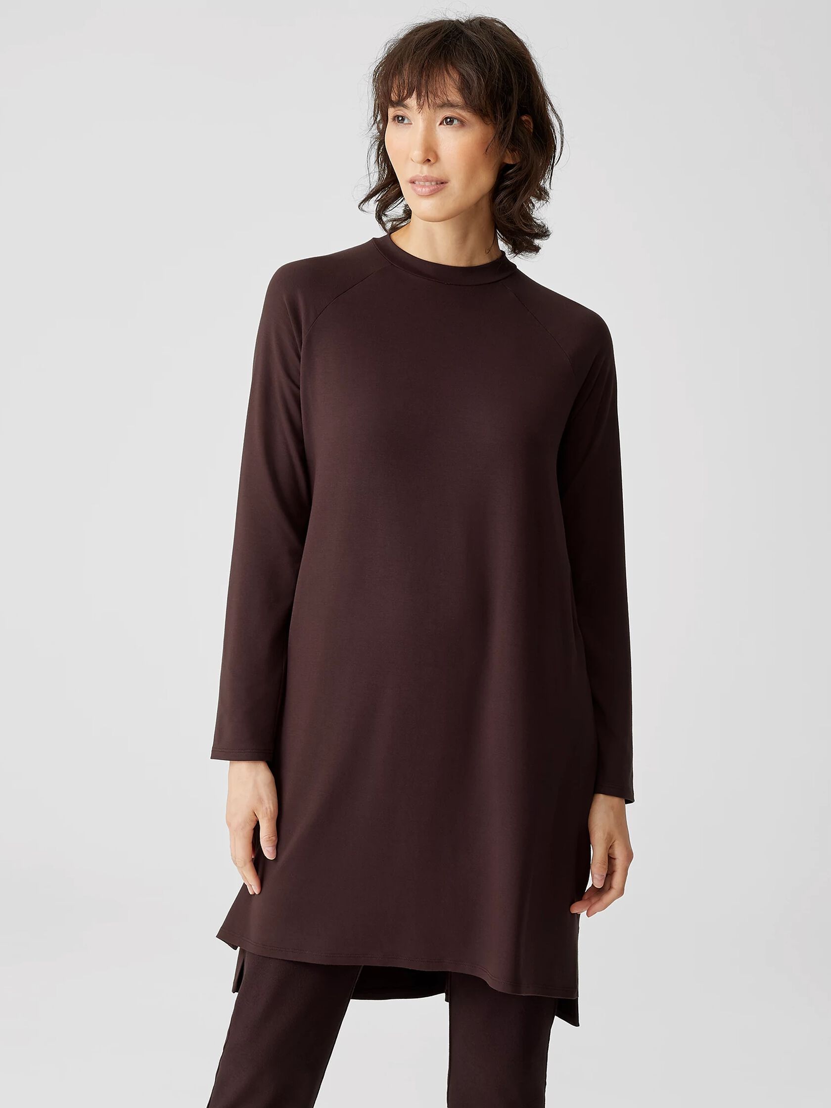 Viscose Jersey Crew Neck Dress