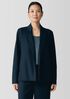 Washable Flex Ponte Notch Collar Blazer