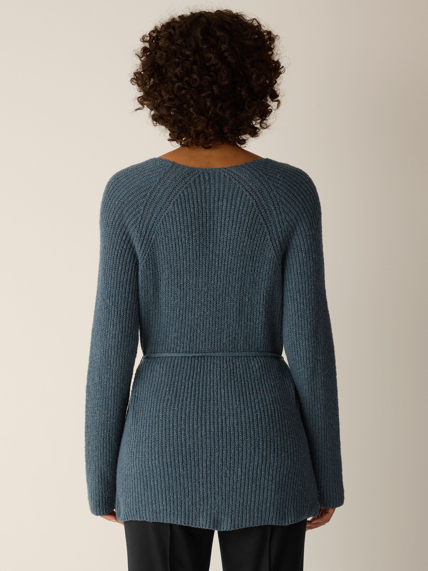 Peruvian Cotton Cloud V-Neck Cardigan