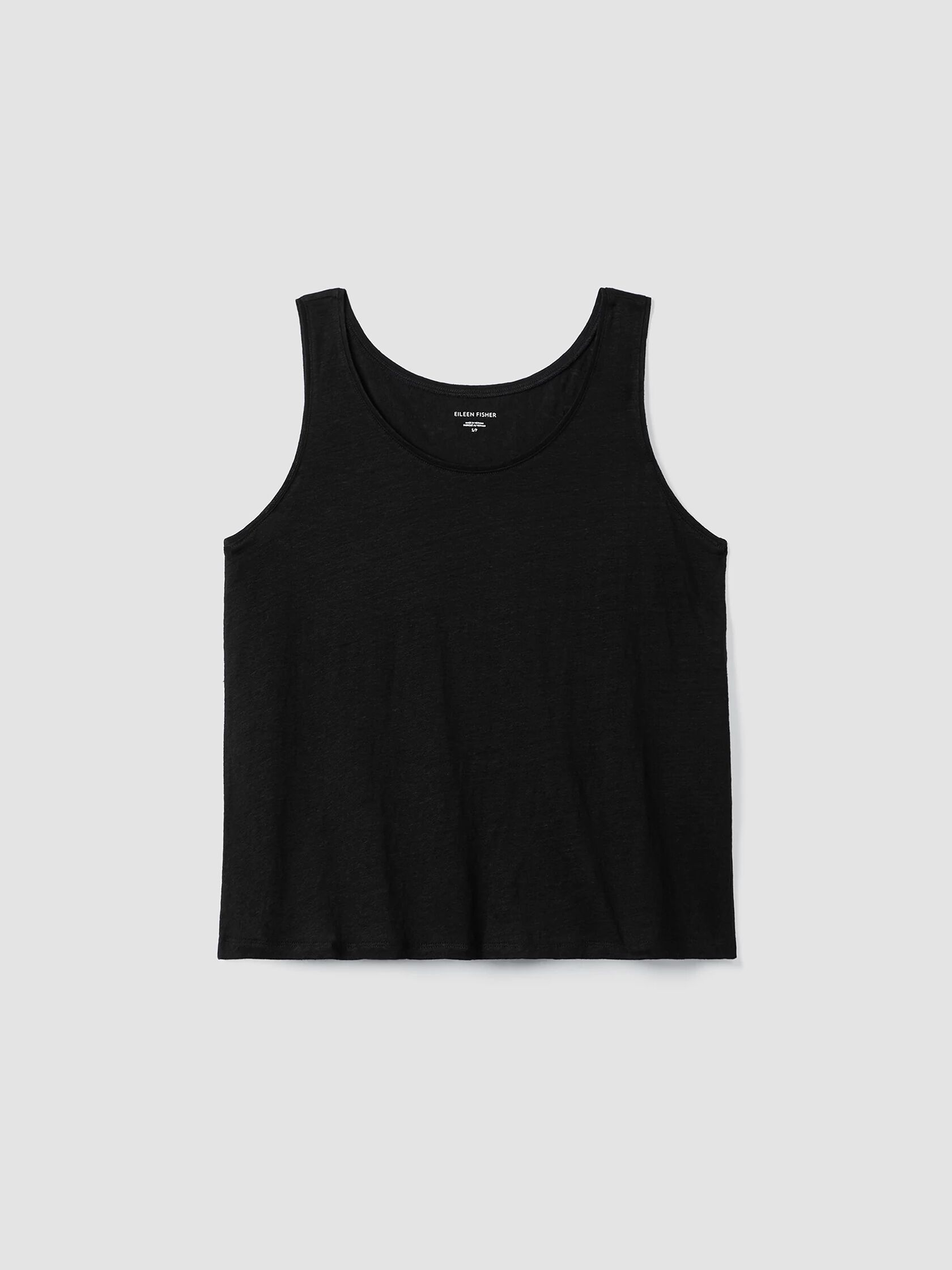 Organic Linen Jersey Scoop Neck Tank