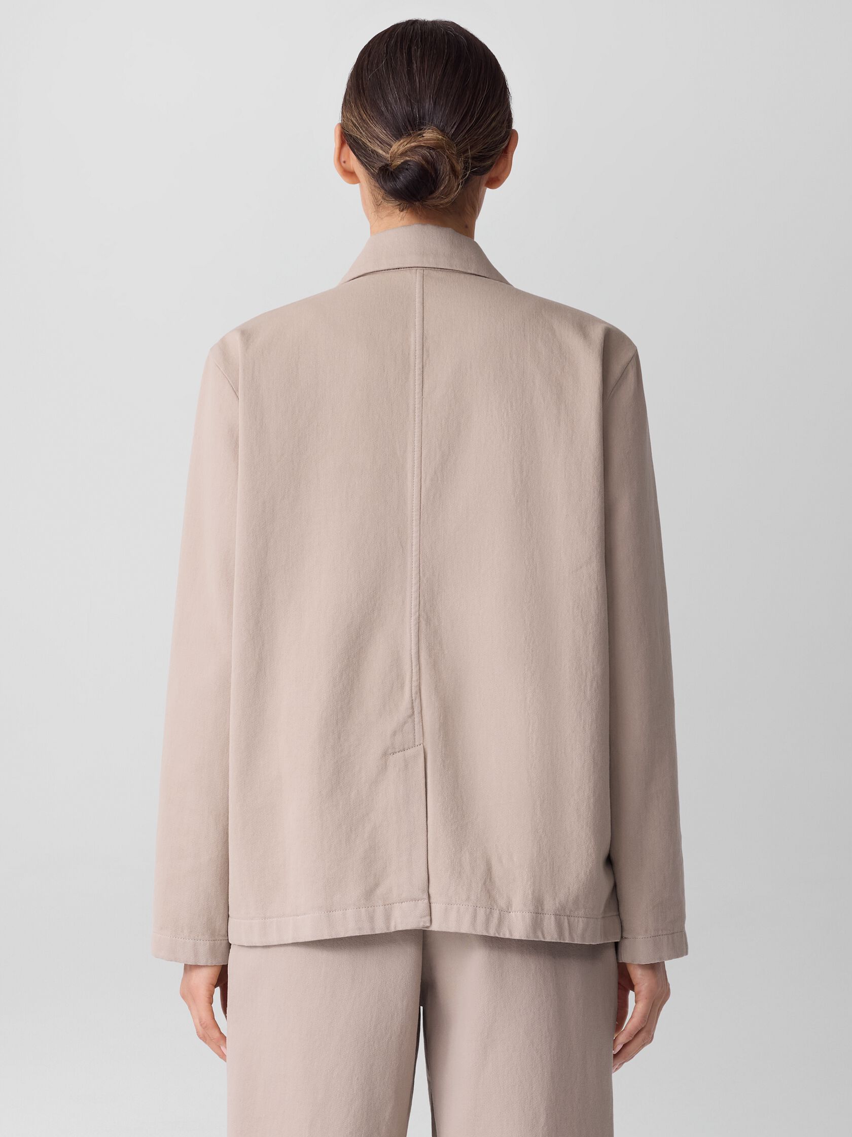 Garment-Dyed Utility Cotton Blazer