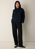 Peruvian Cotton Blend Funnel Neck Top
