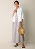 Slubby Organic Cotton Linen Classic Collar Jacket