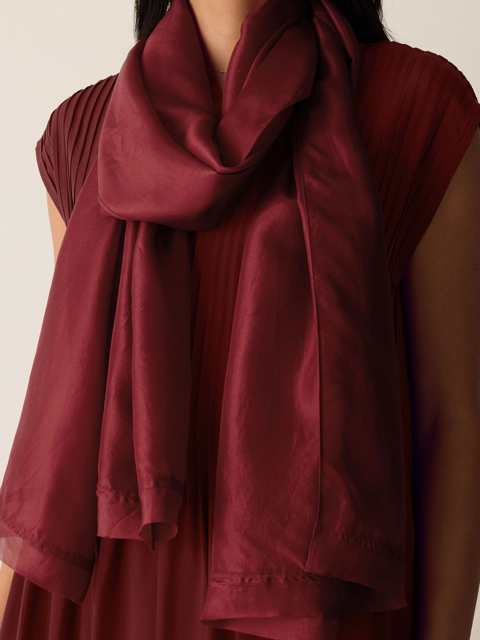 Washed Organic Silk Scarf