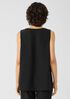 Silk Georgette Crepe Pleated Tank