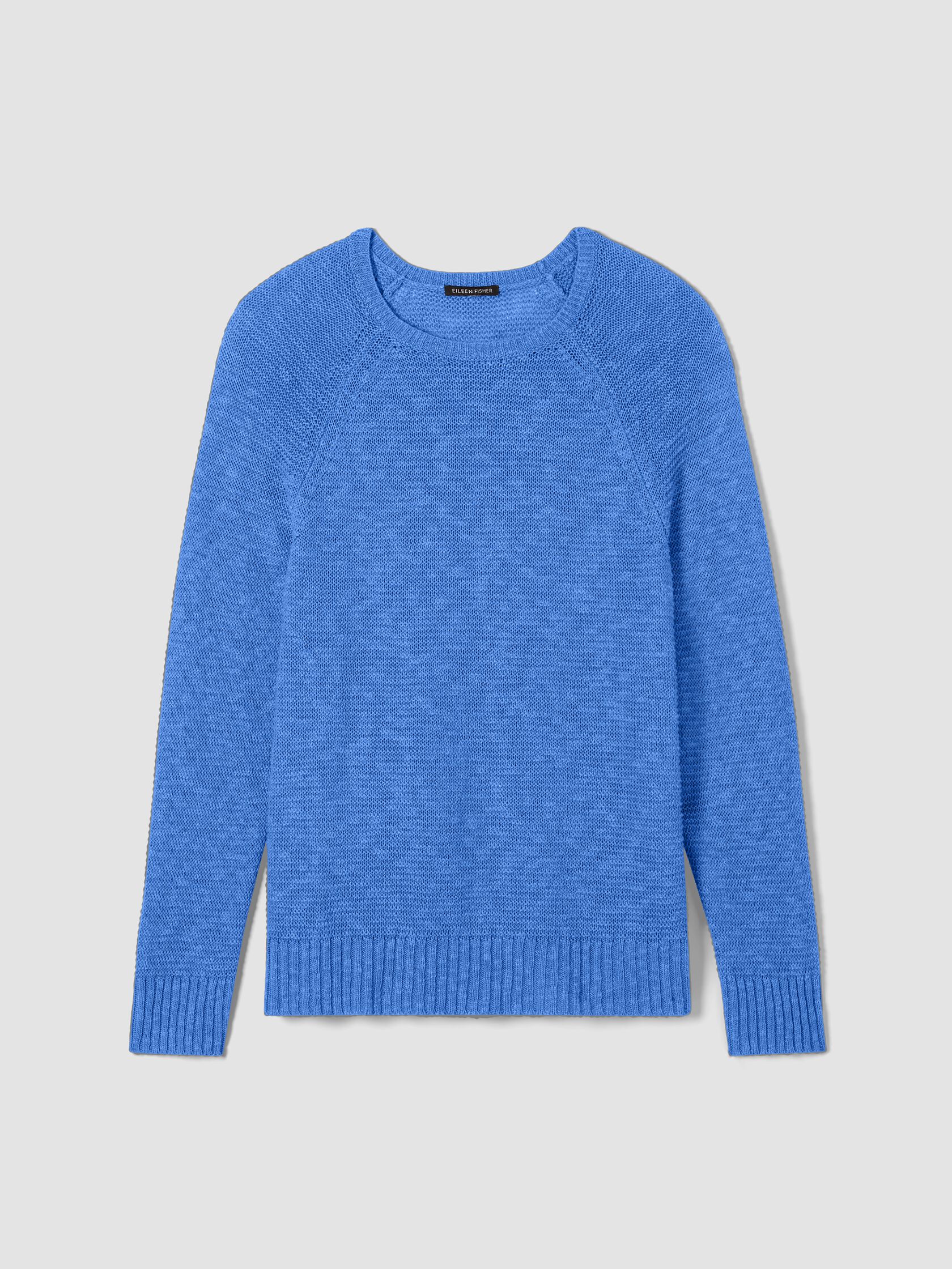 Organic Linen Cotton Slub Crew Neck Top
