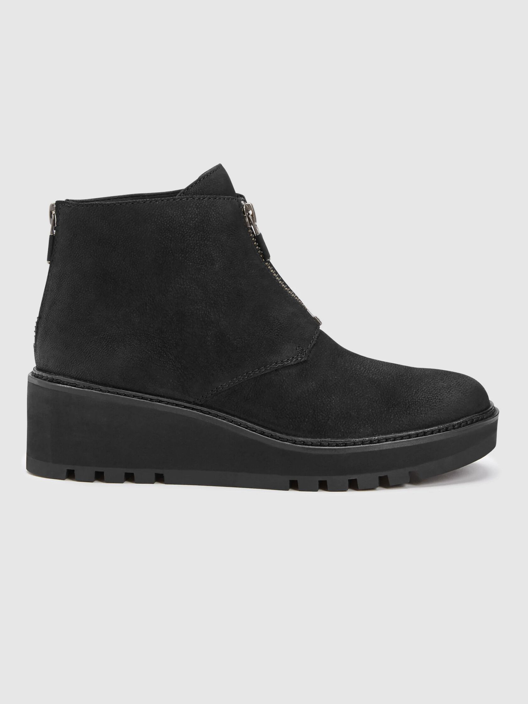 Casey Tumbled Nubuck Wedge Bootie