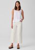 Undyed Organic Cotton Denim Wide-Leg Jean