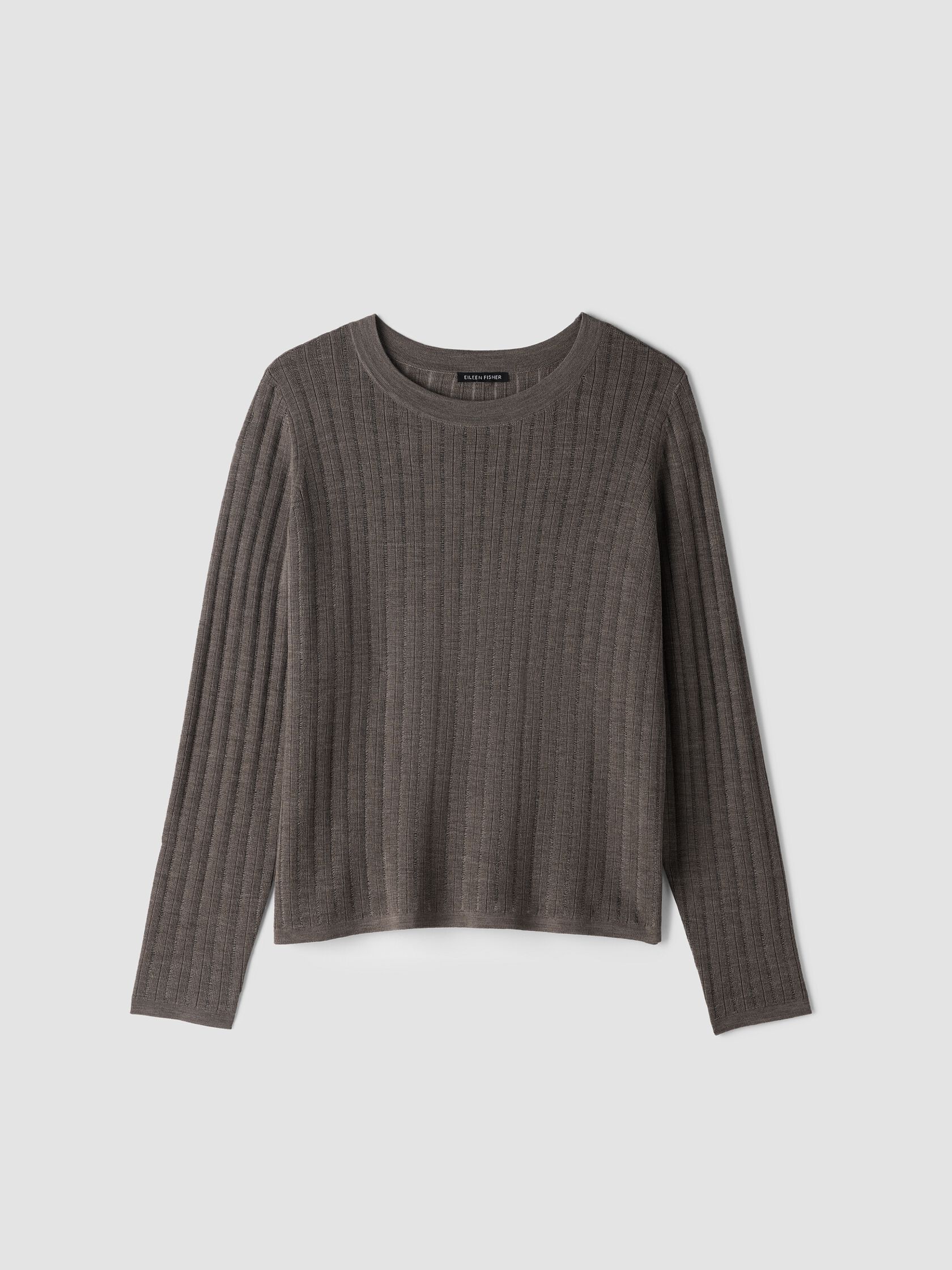 Superfine Merino Crew Neck Top in Regenerative Wool