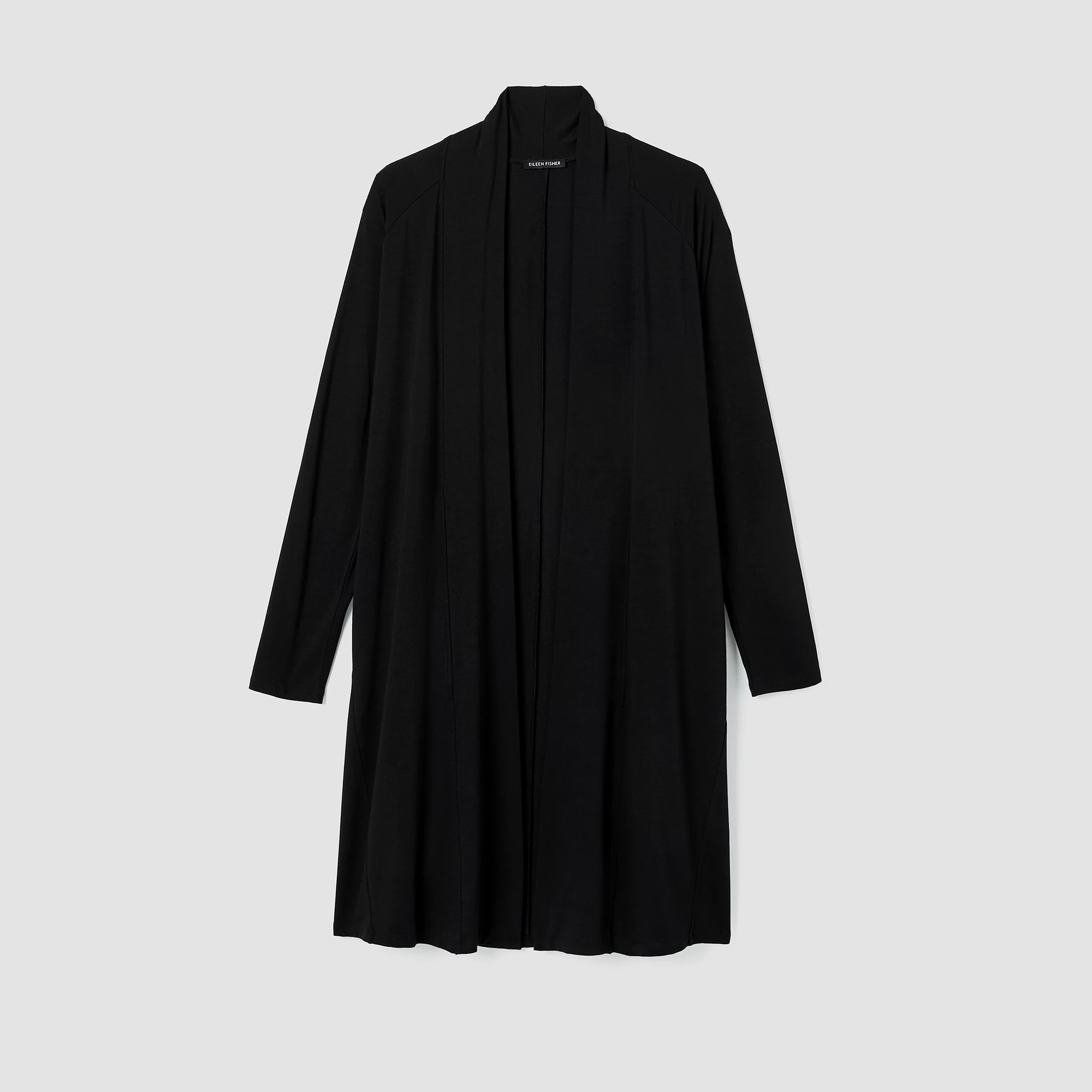 Stretch Jersey Knit Long Jacket 