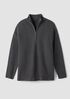 Cotton & Recycled Cashmere Half-Zip Top