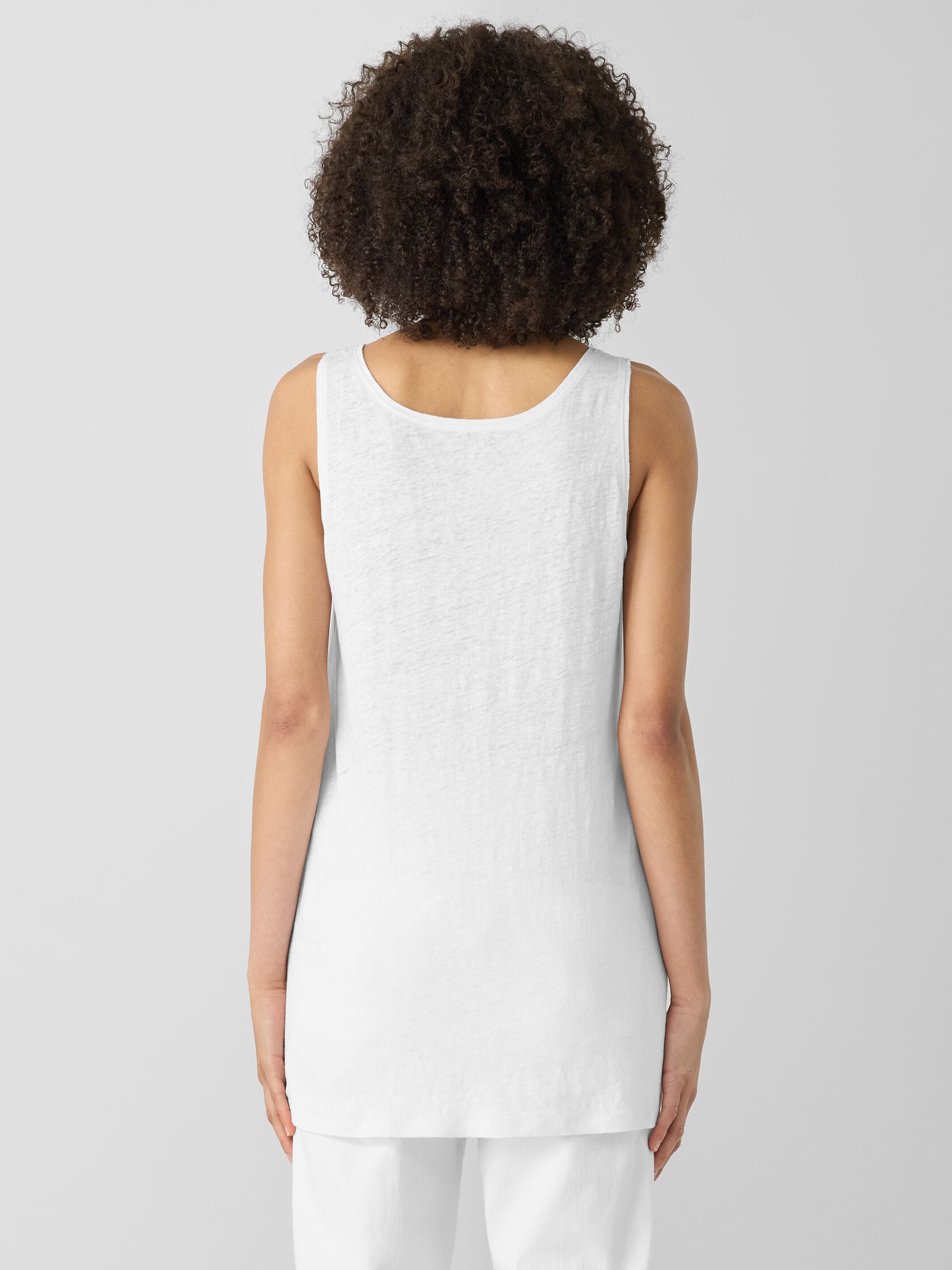 Organic Linen Jersey Long Tank