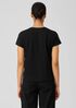 Organic Pima Cotton Jersey V-Neck Tee