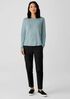 Organic Linen Jersey Crew Neck Top