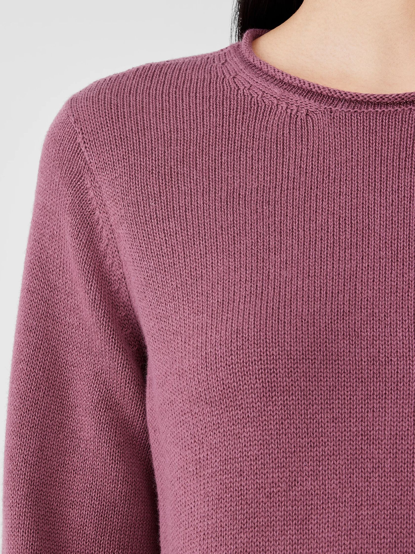 Peruvian Cotton Blend Jewel Neck Top