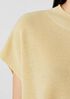 Organic Linen Cotton Mock Neck Top