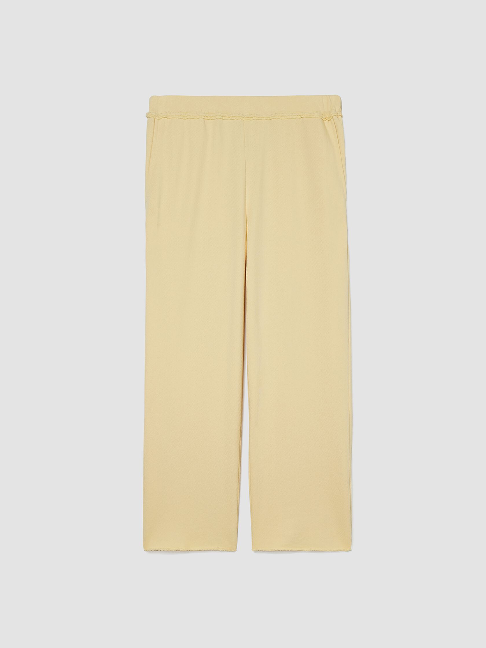 Lightweight Organic Cotton Terry Straight Pant