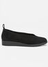 Humor Wedge Ballet Flat in Suede