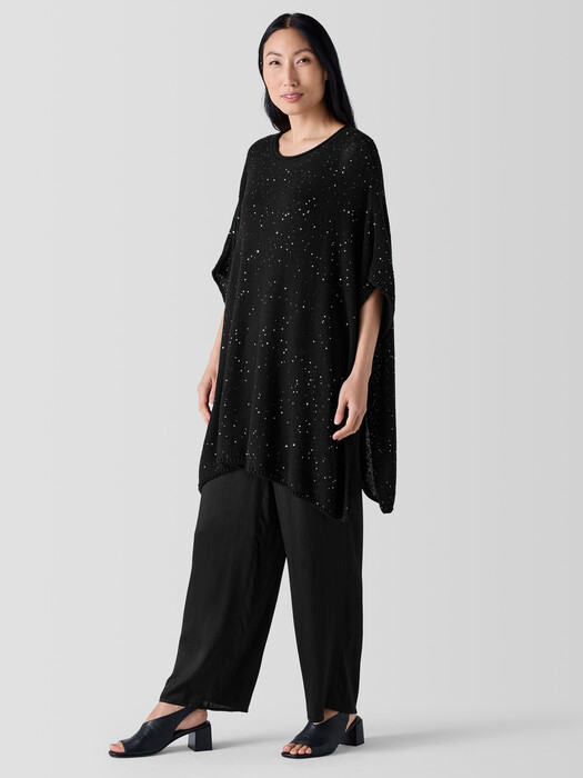 Merino Sequin Poncho