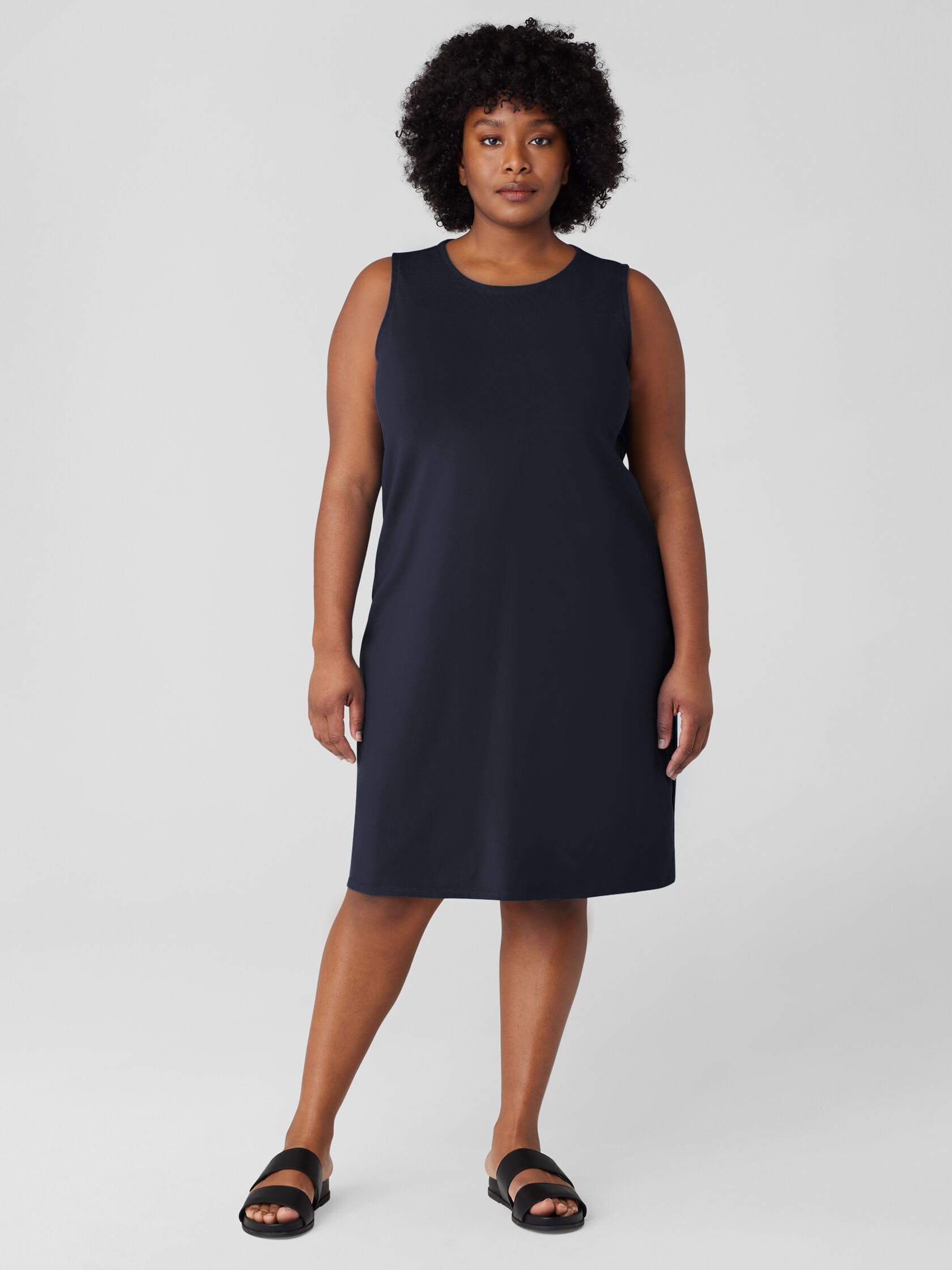 Pima Cotton Stretch Jersey Tank Dress