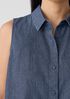 Airy Organic Cotton Twill Sleeveless Shirt