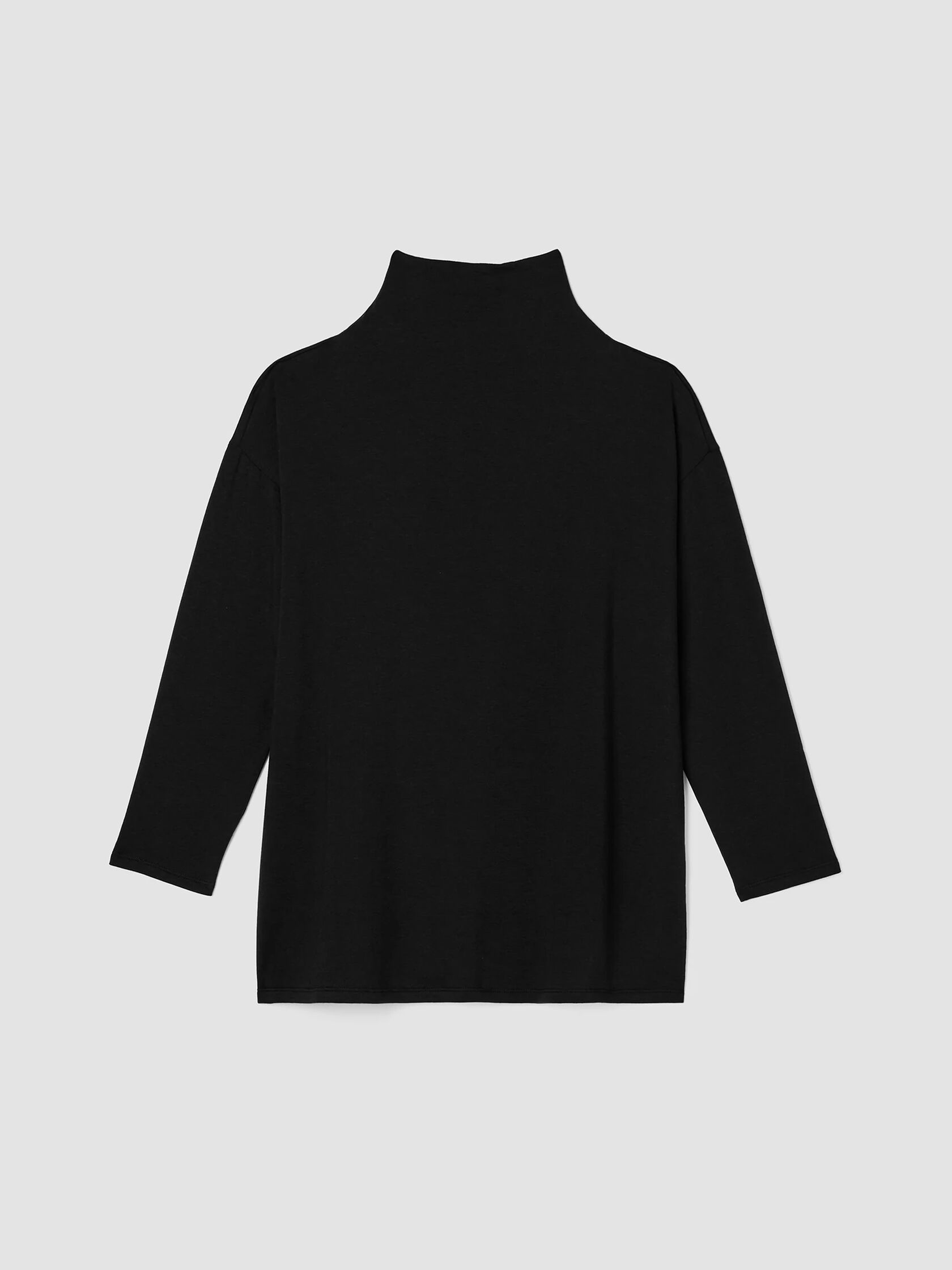 Cozy Brushed Terry Hug Funnel Neck Top