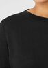 Organic Linen Jersey Crew Neck Top
